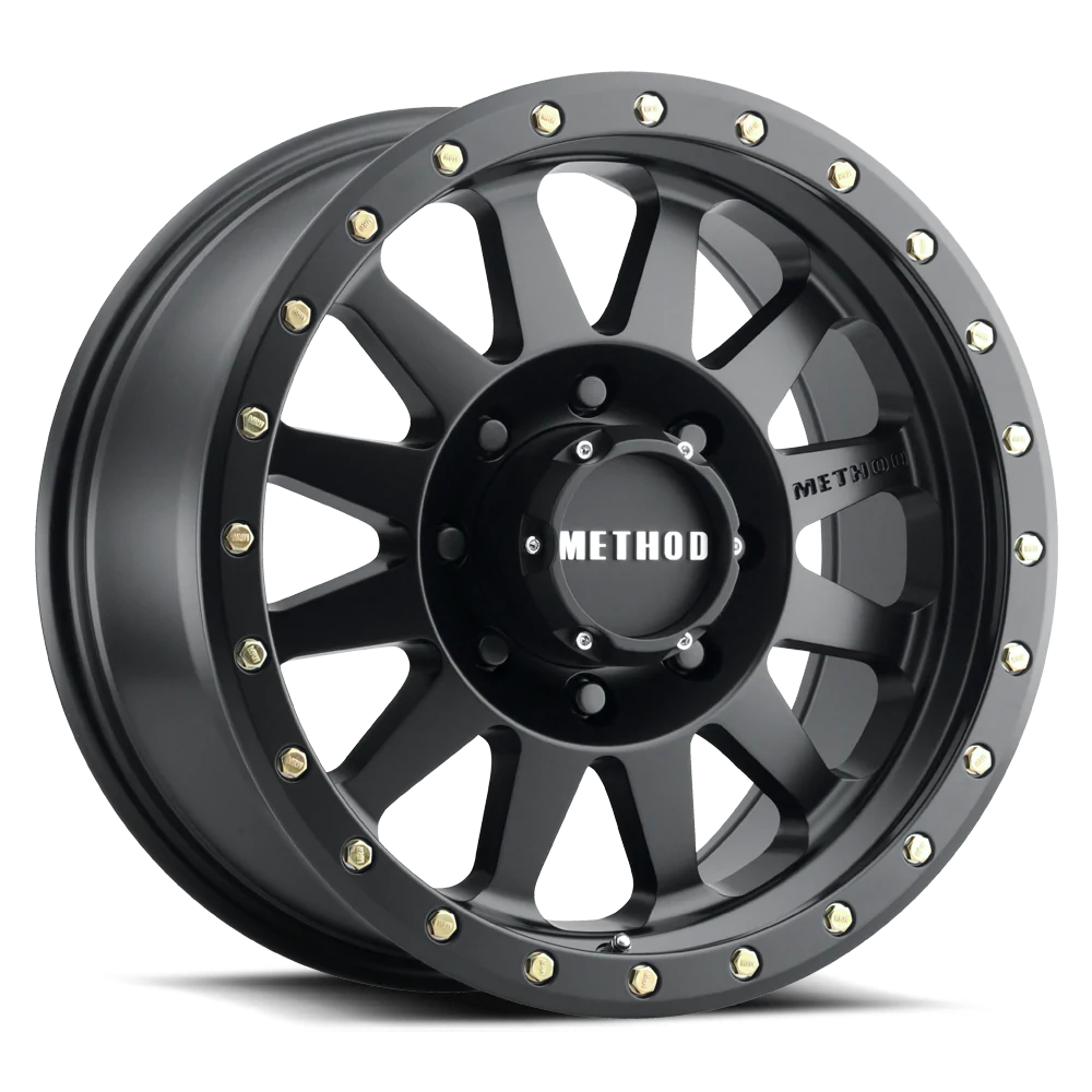 Method MR304 Double Standard 20x10 -18mm Offset 8x170 130.81mm CB Matte Black Wheel