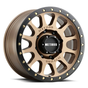 Method MR305 NV HD 18x9 +18mm Offset 8x6.5 130.81mm CB Method Bronze/Black Street Loc Wheel - GUMOTORSPORT