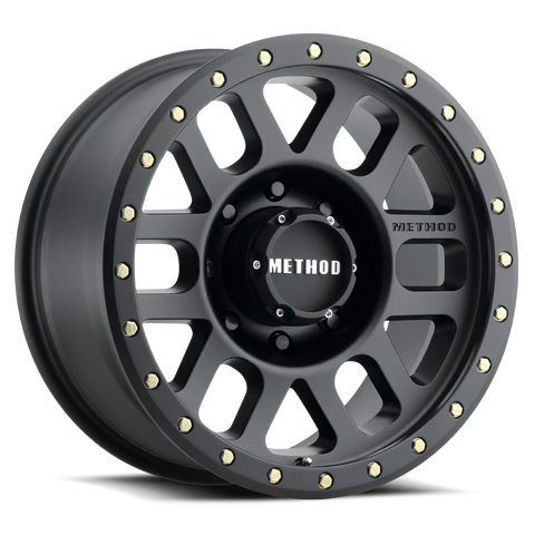 Method MR309 Grid 18x9 0mm Offset 8x180 130.81mm CB Matte Black Wheel