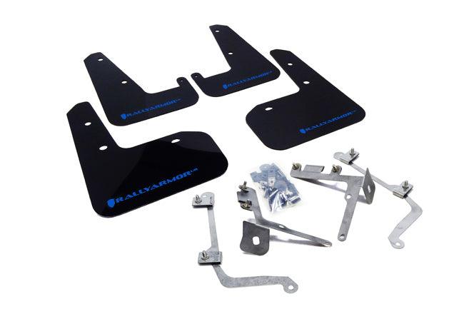 Rally Armor 2011 - 2014 Subaru WRX/STI (Sedan Only) Black UR Mud Flap w/ Blue Logo - GUMOTORSPORT