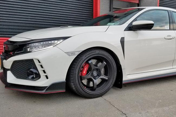 Rally Armor 17-21 Honda Civic Type R Red UR Mud Flap w/ Black Logo - GUMOTORSPORT