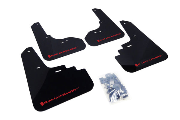 Rally Armor  2005 - 2009 Subaru Legacy GT / Outback Black UR Mud Flap w/ Red Logo