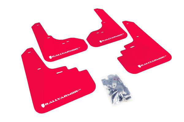 Rally Armor 2005 - 2009 Subaru Legacy GT / Outback Red UR Mud Flap w/ White Logo