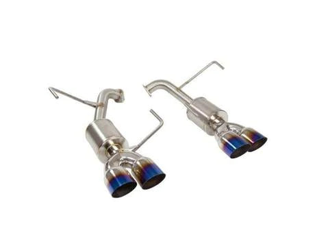 Nameless Performance Axle Back Quad Exit Exhaust w/ 5in Mufflers and Burnt Tips - Subaru STI 2019-2020 - GUMOTORSPORT