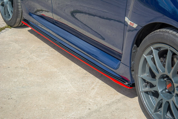 Maxton Design Gloss Black Redline Side Skirts - 2015+ WRX / STI - GUMOTORSPORT