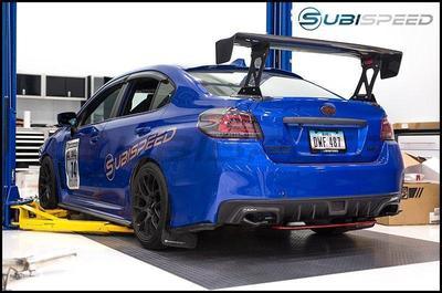 OLM S Style Rear Diffuser Black - Subaru WRX / STI 2015+ - GUMOTORSPORT