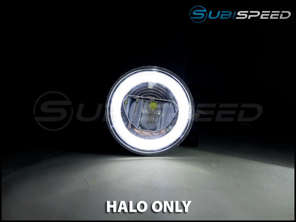 OLM Halo DRL Fog Light Housings - Subaru Models (inc. WRX 2015 - 2020) - GUMOTORSPORT