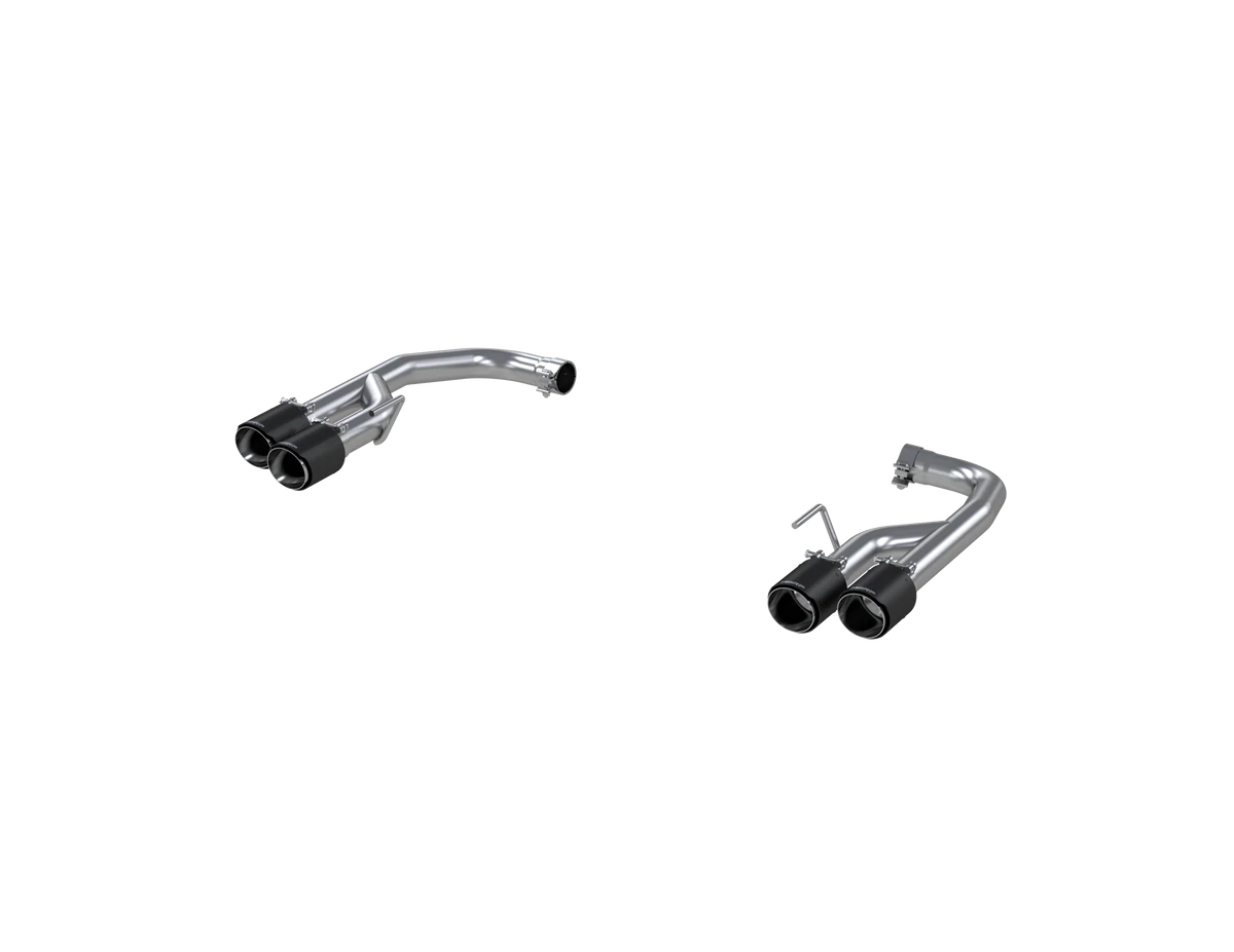 MBRP 2018 - 2022 Ford Mustang GT 5.0L T304 SS 2.5i Axle-Back, Dual Rear Exit with Quad CF Tips - GUMOTORSPORT