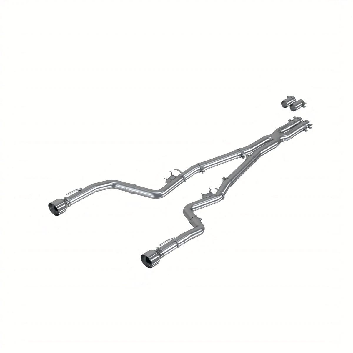 MBRP 2015 - 2022 Charger 5.7L/6.2L/6.4L 3in Race Profile Cat-Back w/ Dual Tips Aluminized Steel Exhaust - GUMOTORSPORT