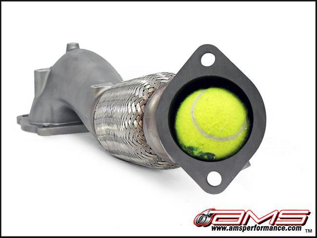 AMS Performance 08-15 Mitsubishi EVO X Widemouth Downpipe w/Turbo Outlet Pipe - GUMOTORSPORT
