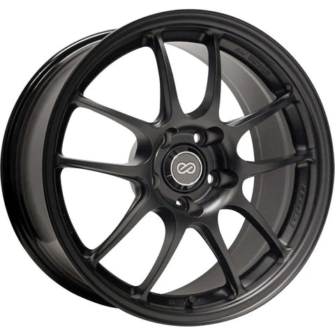 Enkei PF01 18x10.5 5x114.3 15mm Offset 75mm Bore Black Wheel - GUMOTORSPORT