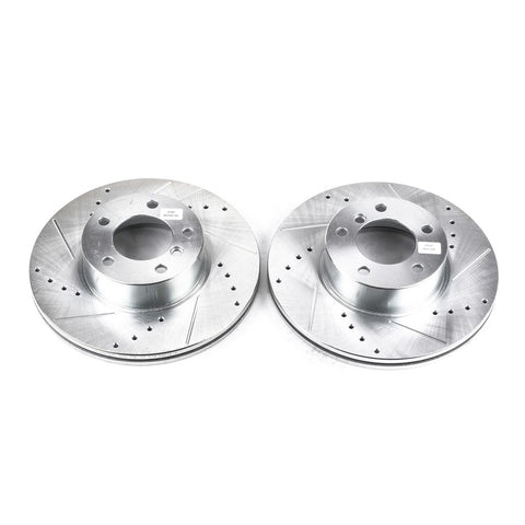Power Stop BMW  2013 - 2018 2 / 3 series / 2014 - 2020 428i / 430i / 2013 - 2015 X1 Front Evolution Drilled & Slotted Rotors - Pair
