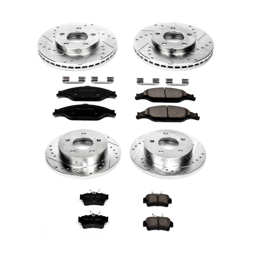 Power Stop 1999 - 2004 Ford Mustang Front & Rear Z23 Evolution Sport Brake Kit - GUMOTORSPORT