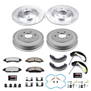 Power Stop 2005 - 2007 Chevrolet Silverado 1500 / Sierra 1500 Front & Rear Z36 Truck & Tow Brake Kit