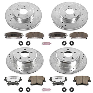 Power Stop 2005 - 2019 Chrysler 300 / 2006 - 2022 Charger / Challenger Front & Rear Z26 Street Warrior Brake Kit