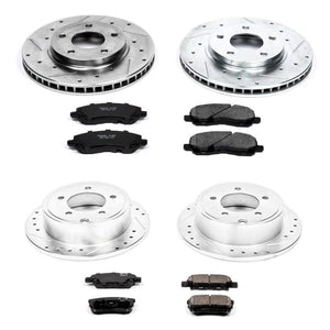 Power Stop 2008 - 2017 Mitsubishi Lancer Front & Rear Z23 Evolution Sport Brake Kit