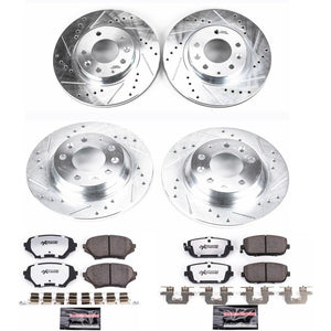 Power Stop 2006 - 2015 Mazda MX-5 Miata Front & Rear Z26 Street Warrior Brake Kit