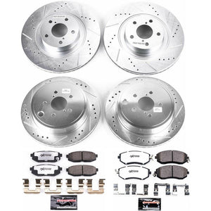 Power Stop 2013 -  2016 Scion FR-S / 2013 - 2020 Subaru BRZ / 2017+ Toyota 86 Front & Rear Z26 Street Warrior Brake Kit