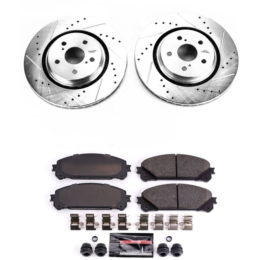 Power Stop 2016 - 2022 Lexus RX350 Front Z23 Evolution Sport Brake Kit