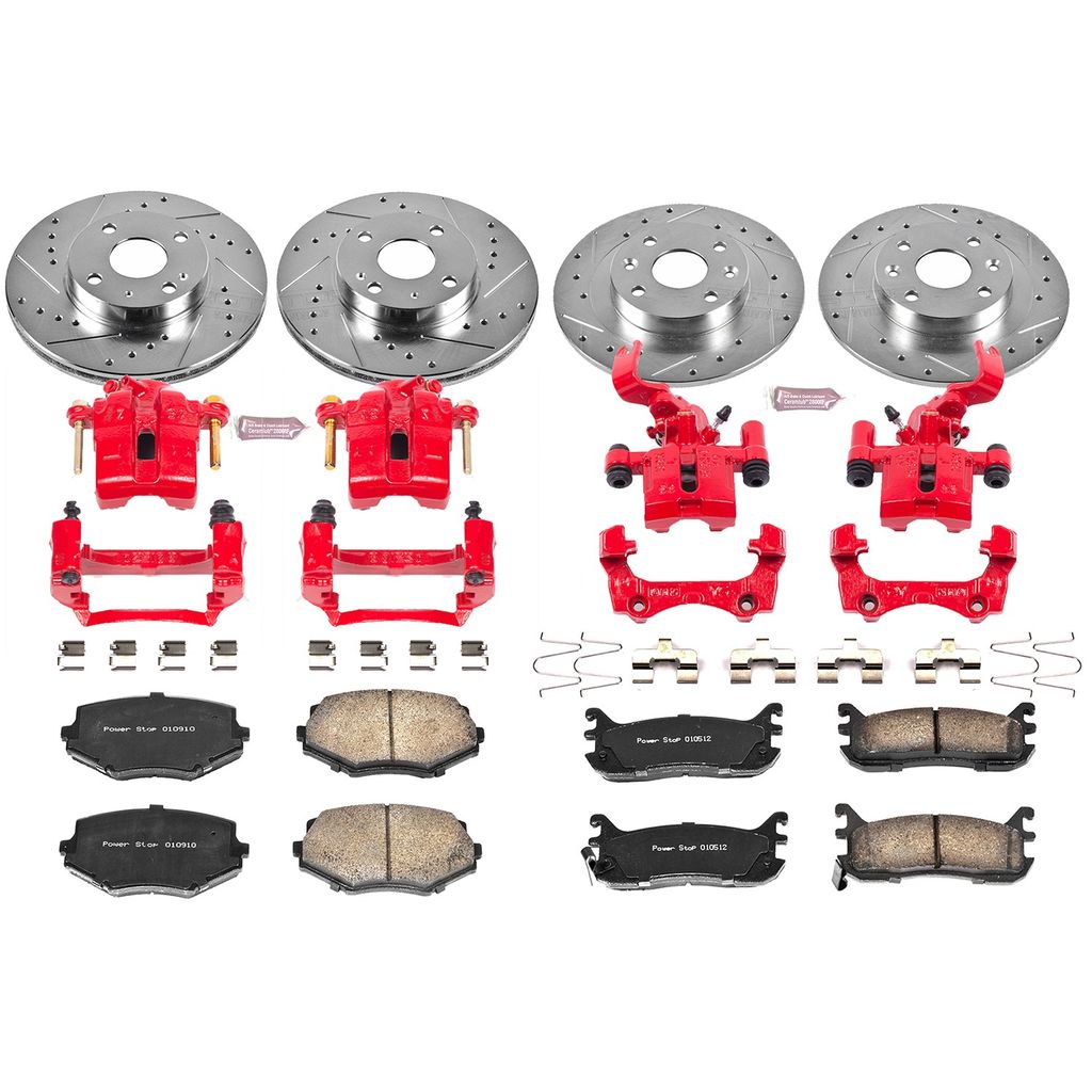 Power Stop 1994 - 2005 Mazda Miata Front & Rear Z23 Evolution Sport Brake Kit w/Calipers