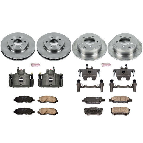 Power Stop 2008 - 2017 Mitsubishi Lancer Front & Rear Autospecialty Brake Kit w/Calipers