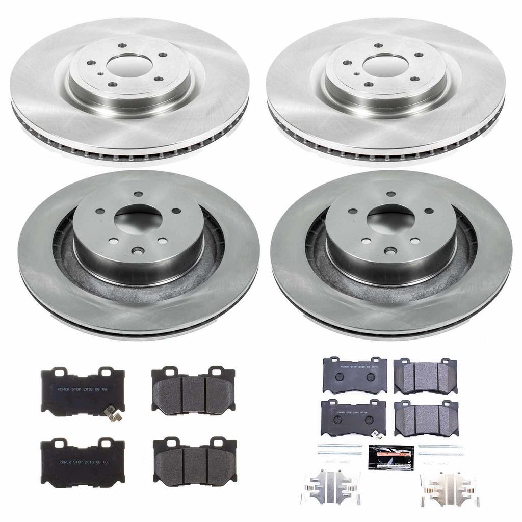 Power Stop 2008 - 2013 Infiniti G37 / 2009 - 2019 350Z / 370Z  Front & Rear Track Day SPEC Brake Kit