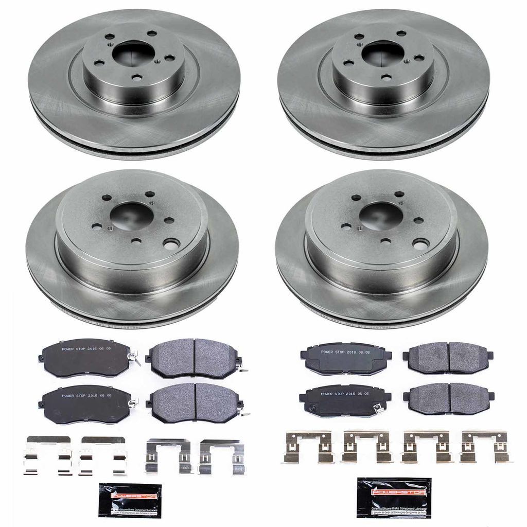 Power Stop 2013 - 2016 Scion FR-S / 2013 + Subaru BRZ  / 2017 + Toyota 86 / 2022 + GR86 Front & Rear Track Day SPEC Brake Kit