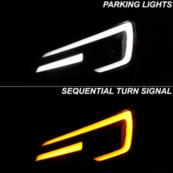 Spyder Apex LED Headlights for Halogen Fitted Vehicles Black - Subaru WRX / STI 2015-2020 - GUMOTORSPORT