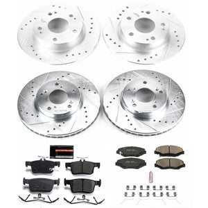 Power Stop 2016 - 2021 Honda Civic Front & Rear Z23 Evolution Sport Brake Kit - GUMOTORSPORT