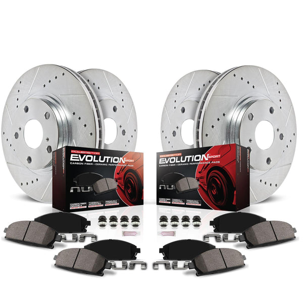 Power Stop 2016 - 2021 Honda Civic Front & Rear Z23 Evolution Sport Brake Kit - GUMOTORSPORT