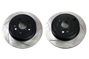 Stoptech Slotted Rotor Pair Rear - Subaru STI 2008-2017 - GUMOTORSPORT