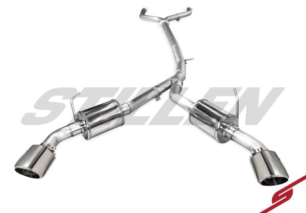 Stillen 2016-2024 Infiniti Q50 [3.0t] Cat Back Exhaust System w/ Polished Tips - 504451