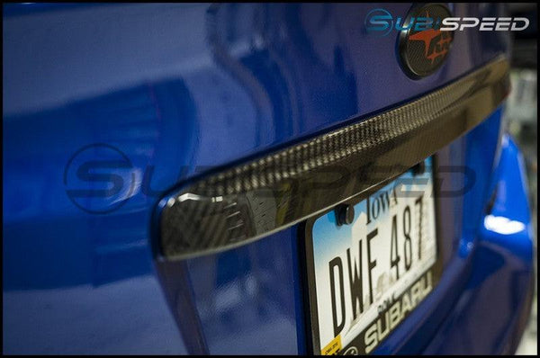 OLM S-Line Dry Carbon Fiber Trunk Finish - Subaru WRX / STI 2015+ - GUMOTORSPORT