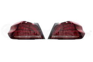 OLM Spec CR Sequential Tail Lights Red Lens / Black Base - Subaru WRX / STI 2015+ - GUMOTORSPORT