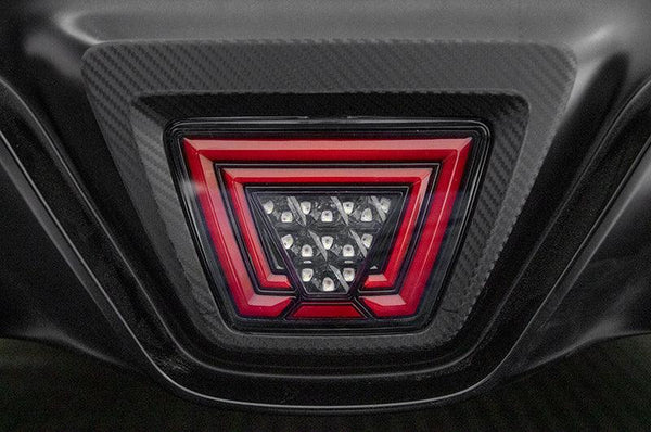 OLM V1 F1 Style Rear Brake / Fog / Reverse Light (Clear Lens, Gloss Black Base, Red Bar) - 2020+ Supra - GUMOTORSPORT