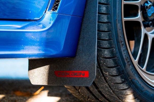 Rek Gen Performance Rally Mud Flaps w/ Red Logo - Subaru WRX / STI 2015+ - GUMOTORSPORT