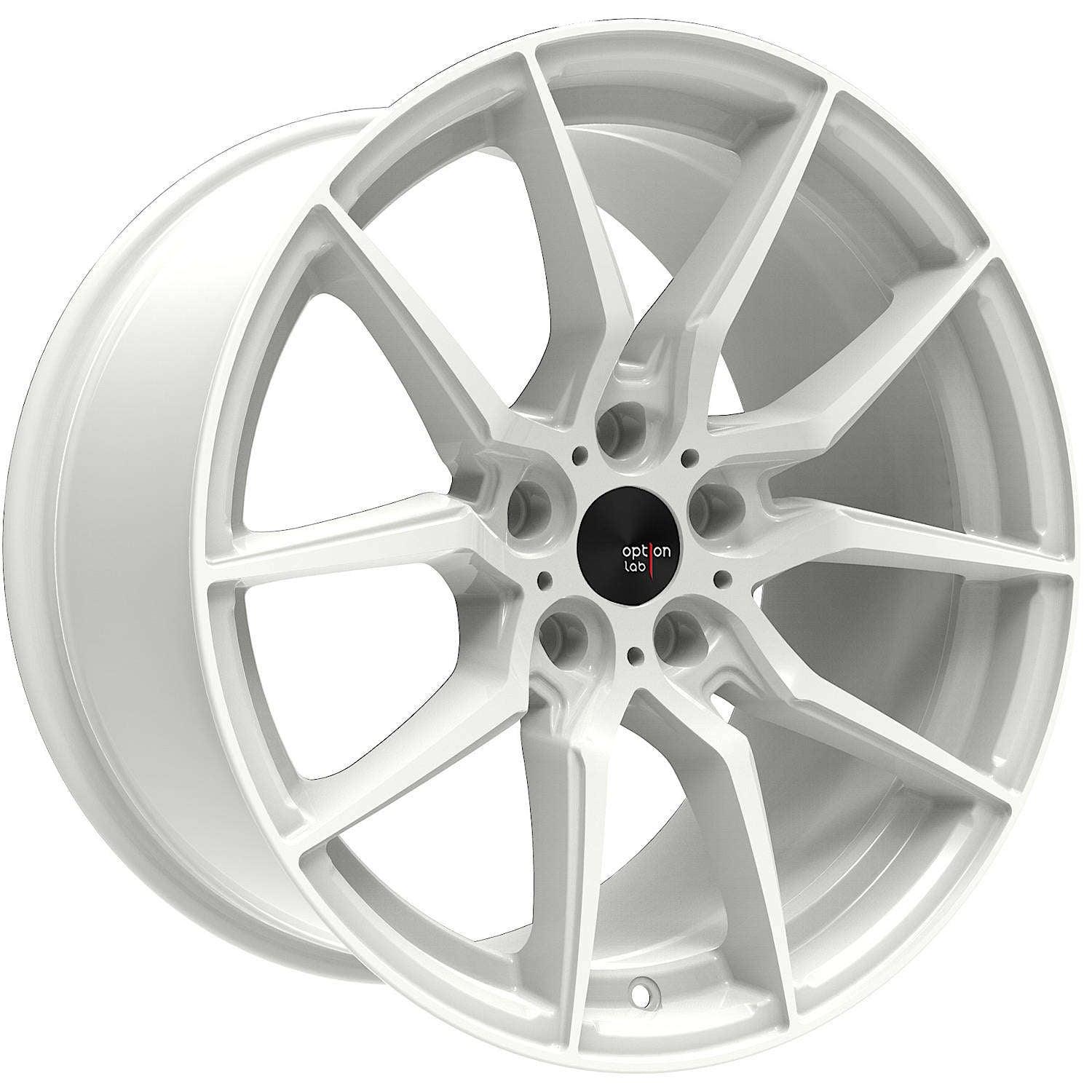 Option Lab Wheels R716 18x8.5 +35 5x114.3 Onyx White - GUMOTORSPORT