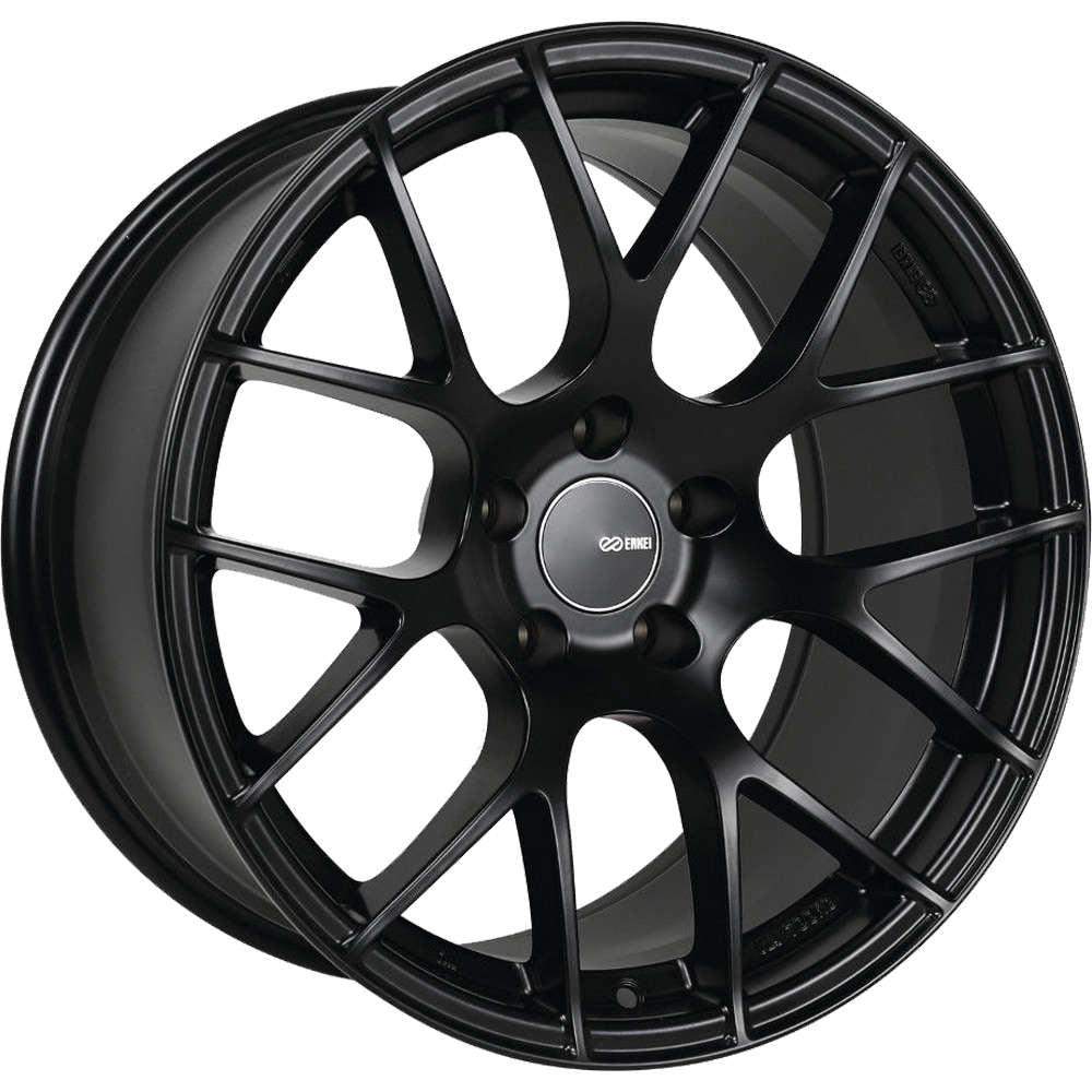 Enkei Raijin 18x9.5 35mm Offset 5x120 Bolt Pattern 72.6 Bore Diameter Matte Black Wheel - GUMOTORSPORT