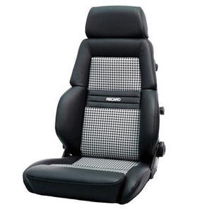 Recaro Expert M Seat - Black Leather/Pepita - GUMOTORSPORT