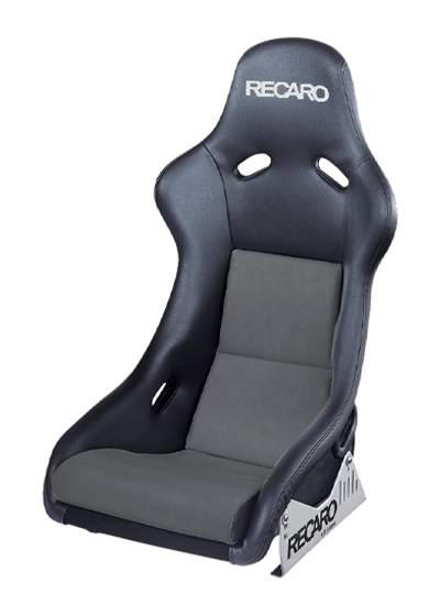 Recaro Pole Position N.G. Seat - Black Leather/Grey Suede - GUMOTORSPORT