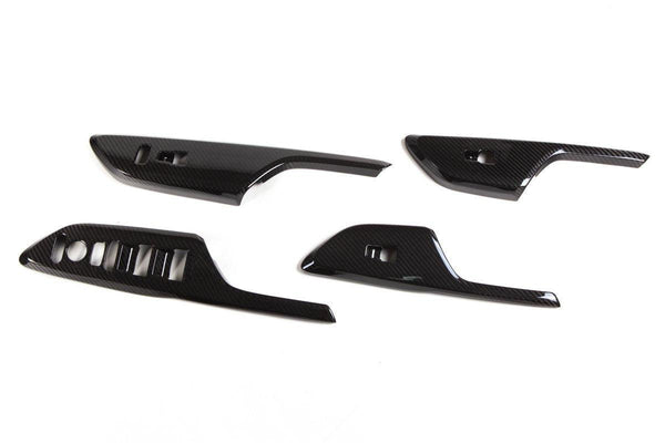 Revel GT Dry Carbon Window Switch Panels (FL/FR/RL/RR) 16-21 Honda Civic - 4 Pieces - GUMOTORSPORT