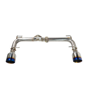 Remark 2022+ Subaru BRZ/Toyota GR86 Axle Back Exhaust w/Titanium Double Wall Tip - GUMOTORSPORT