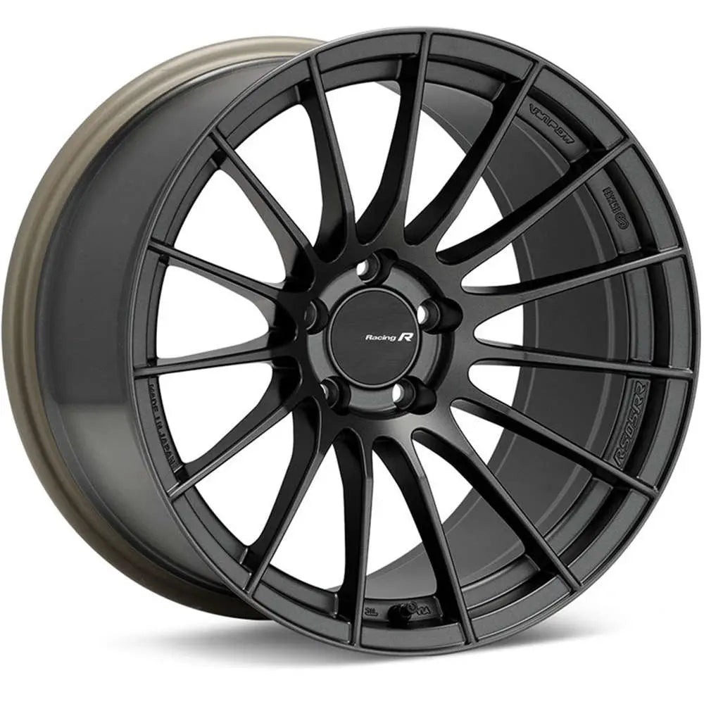 Enkei RS05-RR 18x10.5 15mm ET 5x114.3 75.0 Bore Matte Gunmetal Wheel - GUMOTORSPORT