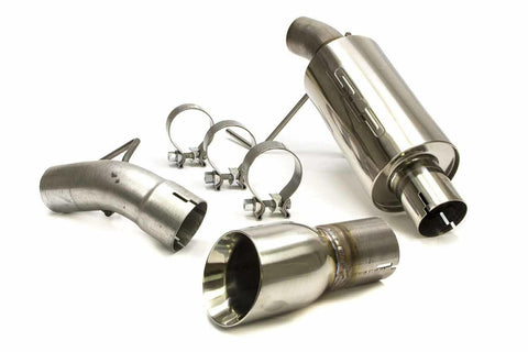 SLP 2005-2010 Ford Mustang V6 4.0L LoudMouth Axle-Back Exhaust w/ 3.5in Tip - GUMOTORSPORT