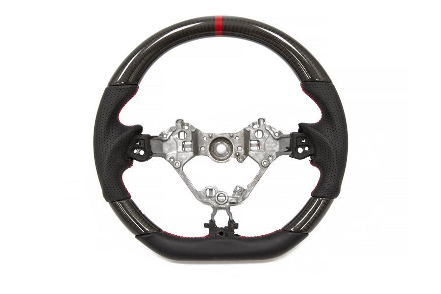 FT86SF CR Style Carbon Fiber / Leather Steering Wheel - Subaru BRZ 2017+ / Toyota 86 2017+ - GUMOTORSPORT