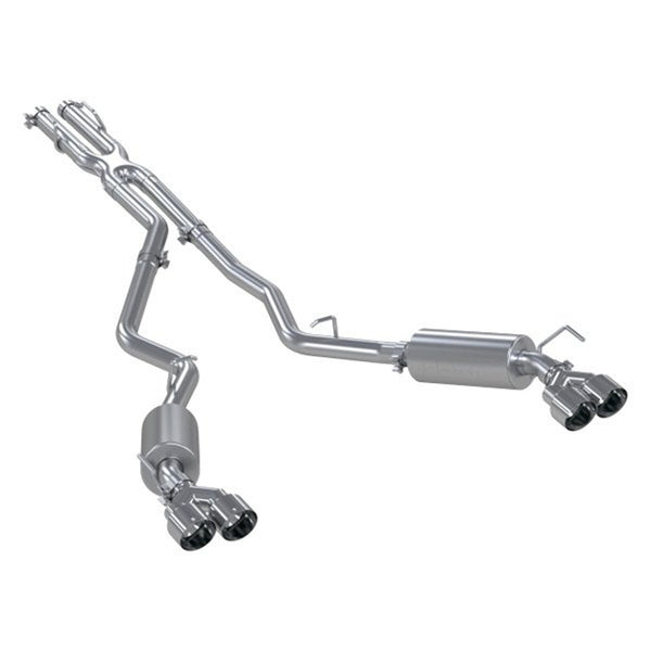 MBRP 2.5" Cat Back, Dual Rear, Aluminized Steel, 2020-2024 Ford Explorer ST/ Platinum, Lincoln Aviator, 3.0L Ecoboost, Quad Tips