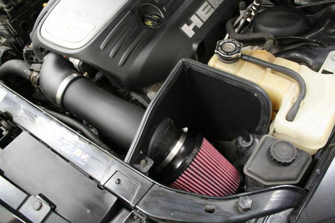 JLT 05-20 Dodge Charger 5.7L (w/o Shaker Hood) Black Textured Cold Air Intake Kit w/Red Filter - GUMOTORSPORT