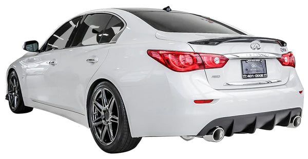 Stillen 2014 - 2017 Infiniti Q50 Rear Diffuser [Matte Black] - KB11222MB