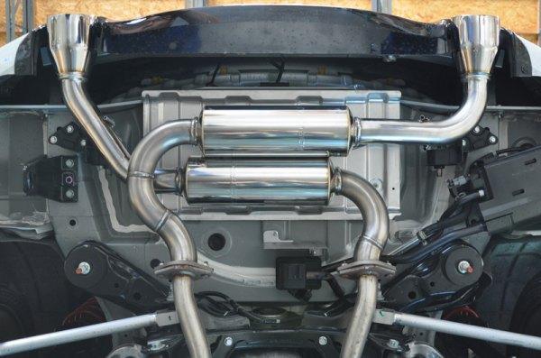 Revel Medallion Touring-S Catback Exhaust - Dual Muffler / Axle Back 2017 Infiniti Q60 3.0t RWD - GUMOTORSPORT