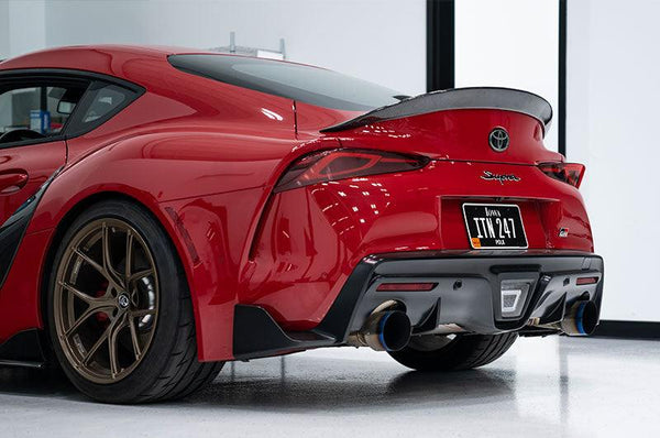 OLM AS Style Carbon Fiber Duckbill Spoiler - 2020+ Supra - GUMOTORSPORT